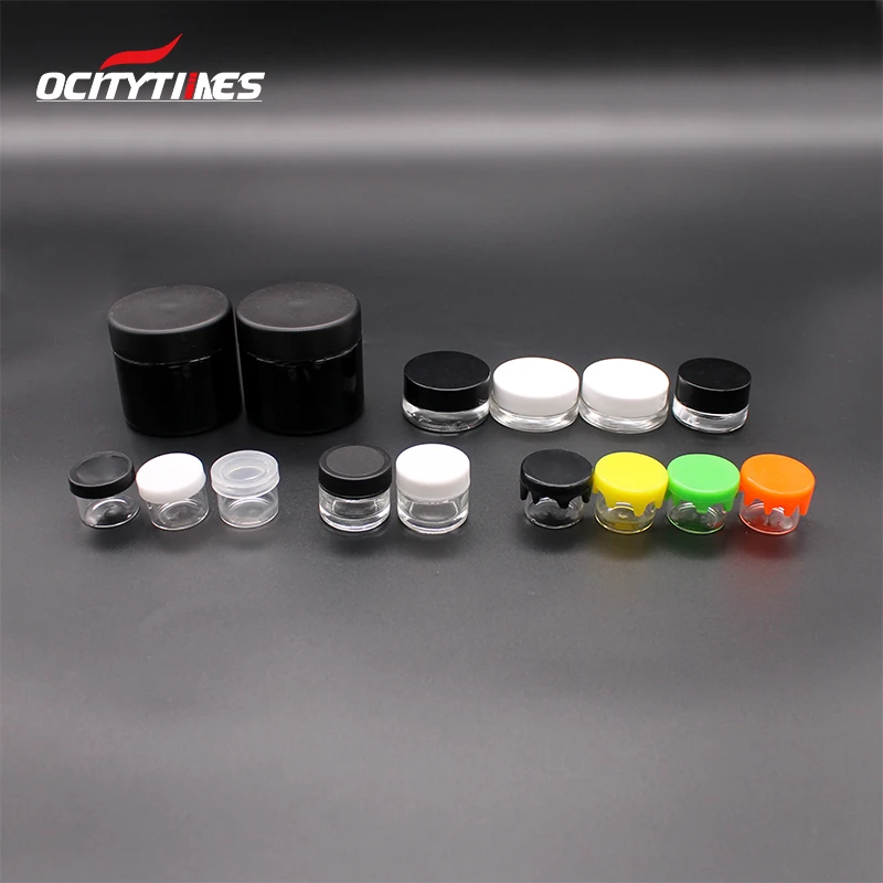 Customization empty glass jars 1g 2g 3g 4g 5g 5 gram glass jar