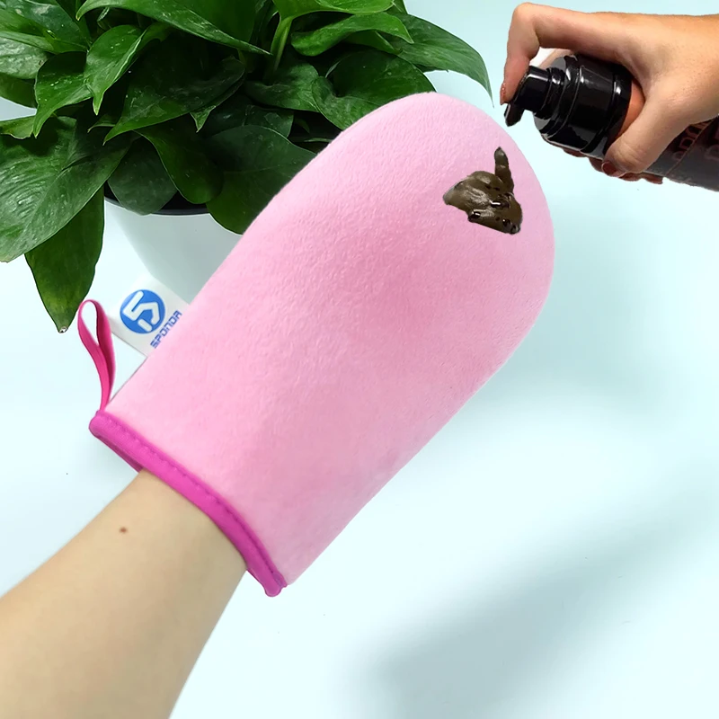 High Quality Wholesale Customize and Brushes Back With Glove Beauty Care Self Tanning Mitt
