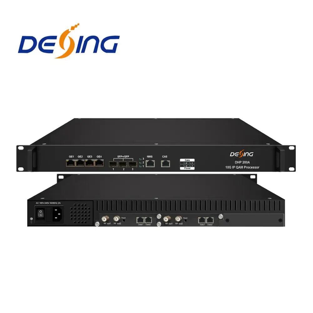 DHP200A 10G IP QAM модулятор dvb-c qam с ip входом catv SFP