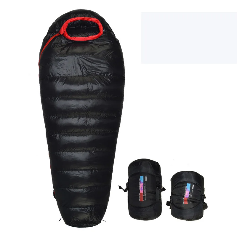 Wholesale Waterproof Adult Lightweight Winter Outdoor Camping Mummy Down Sleeping Bag for Hiking