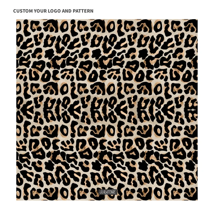 2021 new Leopard fashion quick dry absorbent superdry recycled eco friendly mircofiber beach towel 63*63 inches