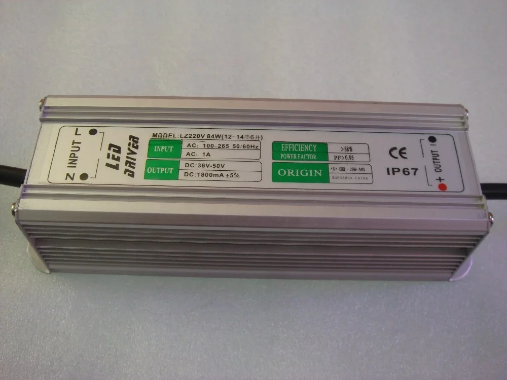 Waterproof constant current 900mA led driver 42W power supply