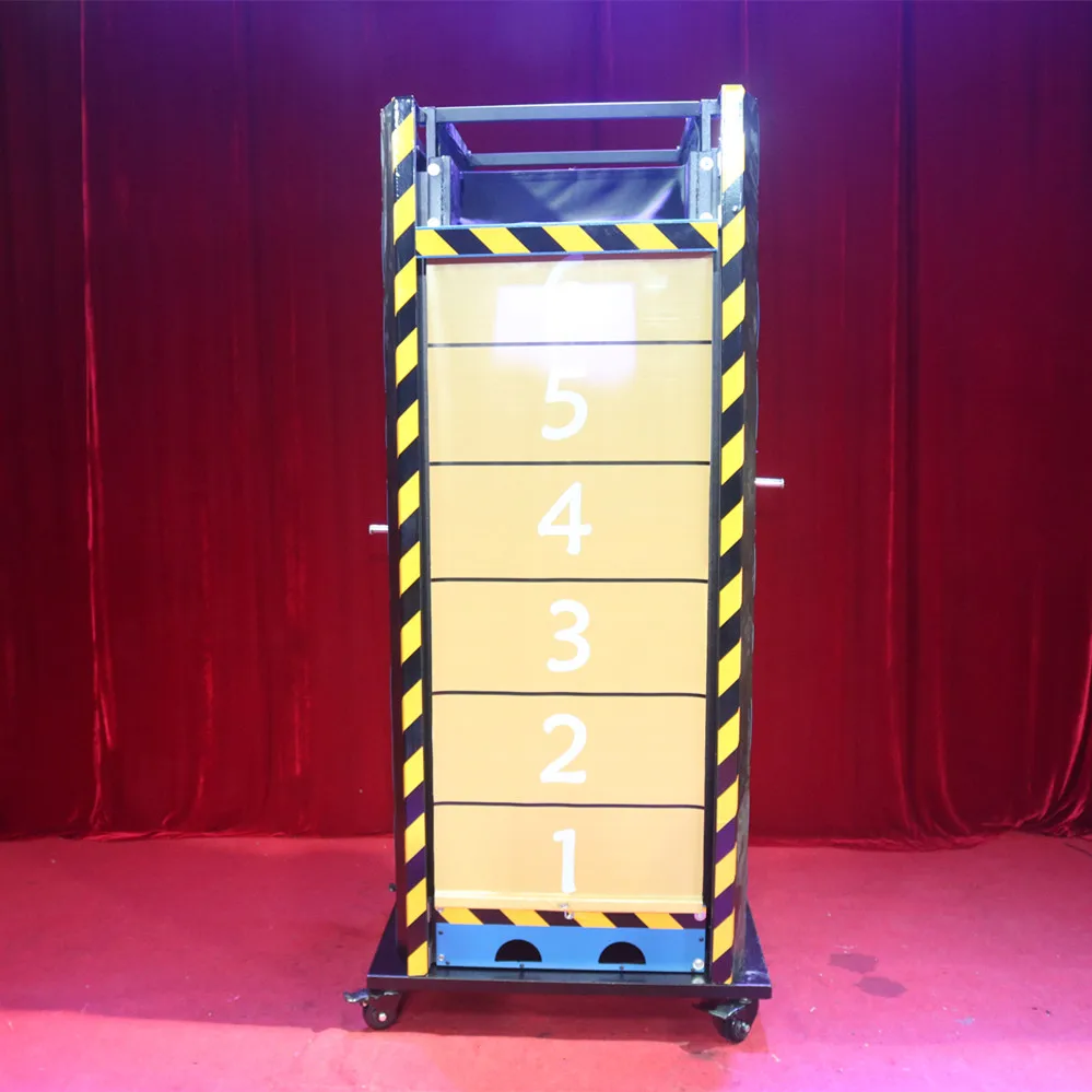 Professional Stage Performance Illusion equipment Vertical compressor box Stage magic prop