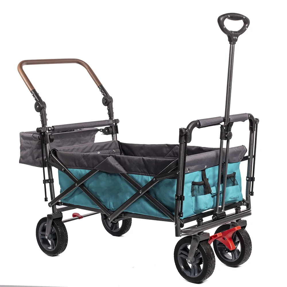 Fishing Collapsible Foldable Folding Carry Beach Trolley Camping Wagon Camping Cart Folding Wagon Cart Fishing Cart