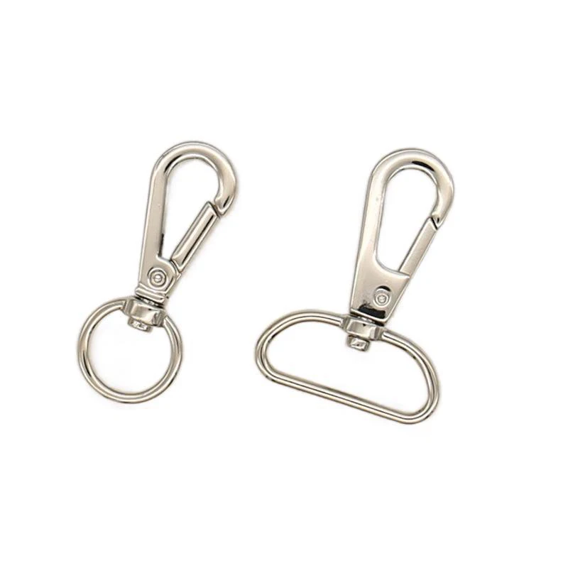 Factory Supply All Kinds Zinc Alloy Swivel Spring Hooks Handbag Snap Hook For Bags Shoulder Strap