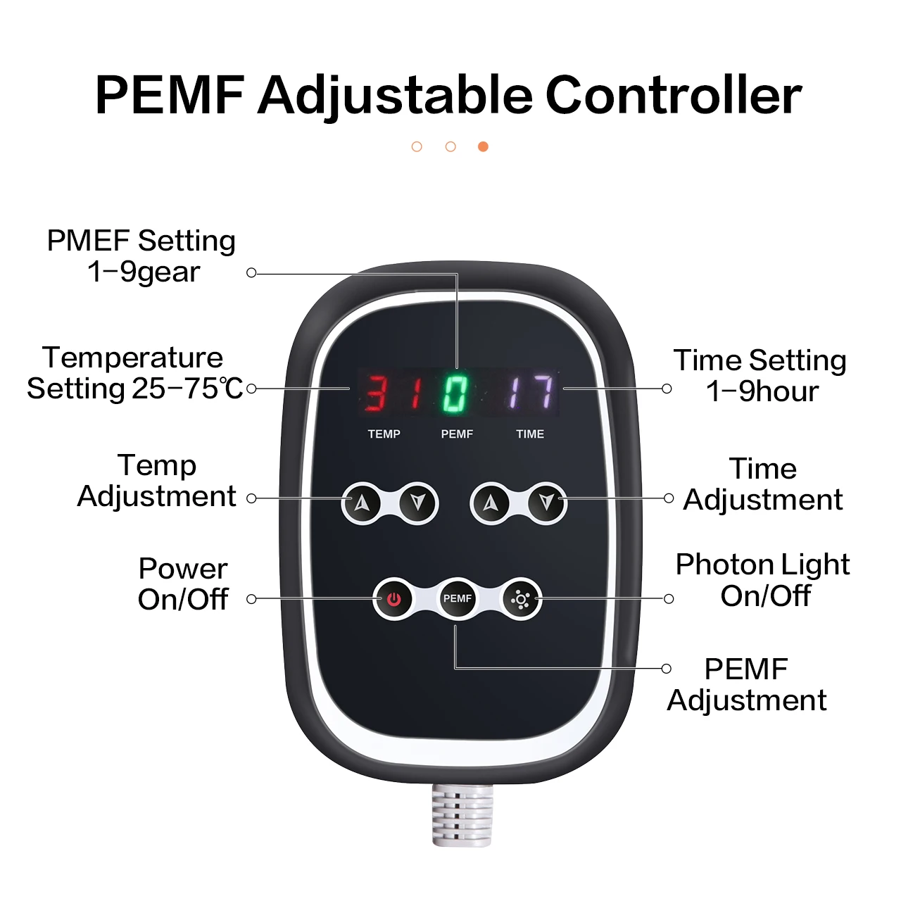 Bio Amethyst Back Massage Far Infrared FIR PEMF Health Mattress Photon Healing Mat