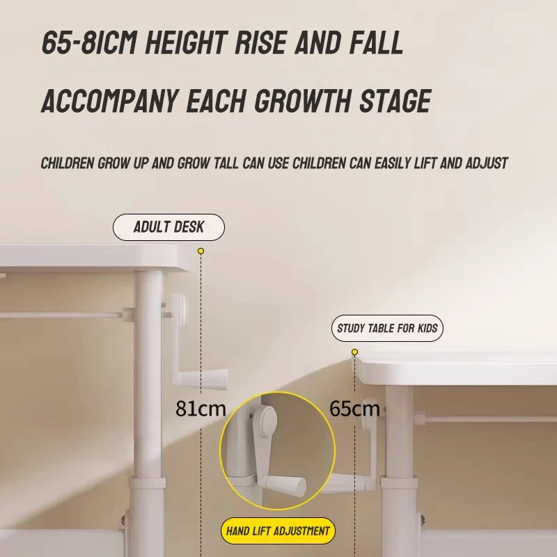 Modern Design Wood Metal School Set Study Desk for Bedroom & Living Room Steel Frame for Students