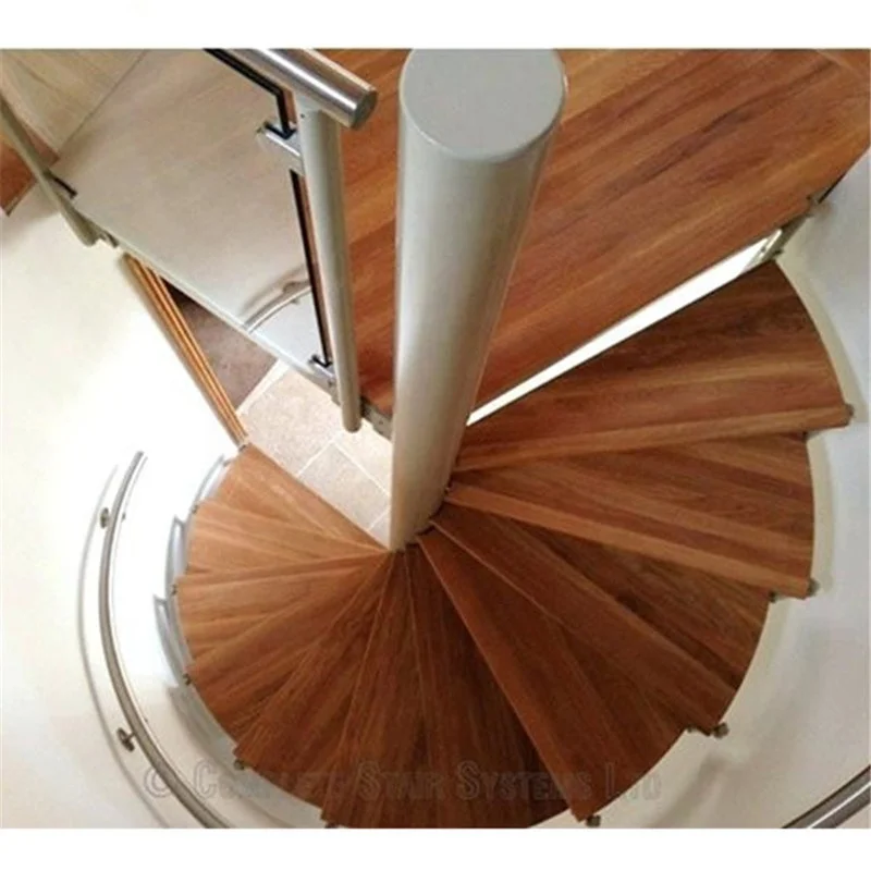 DAIYA spiral stair dwg с перил из закаленного стекла