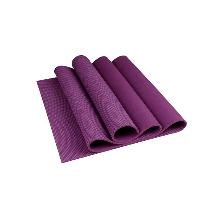 Custom OEM Personal Open Cell Foam Rubber Yoga Mat Super Grip All Natural Rubber Base Nylon Mesh Top Quality Mat Yoga Factory
