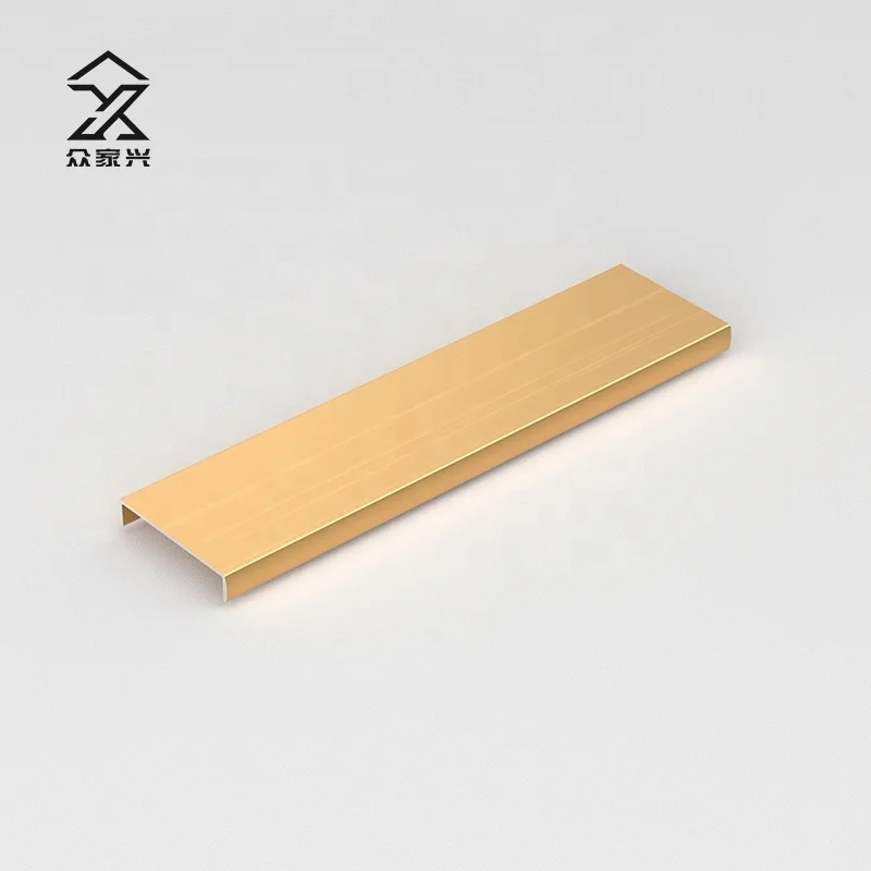 Pakistan Modern Style Decorative Metal Wall Aluminum Alloy Edge Trim profile U Shape Tile Trim External