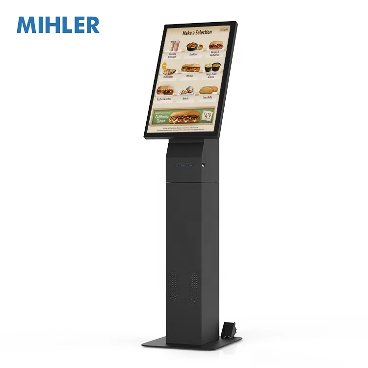 Банк/Больница 27 дюймов самообслуживания интерактивный киоск управления очередью с принтером