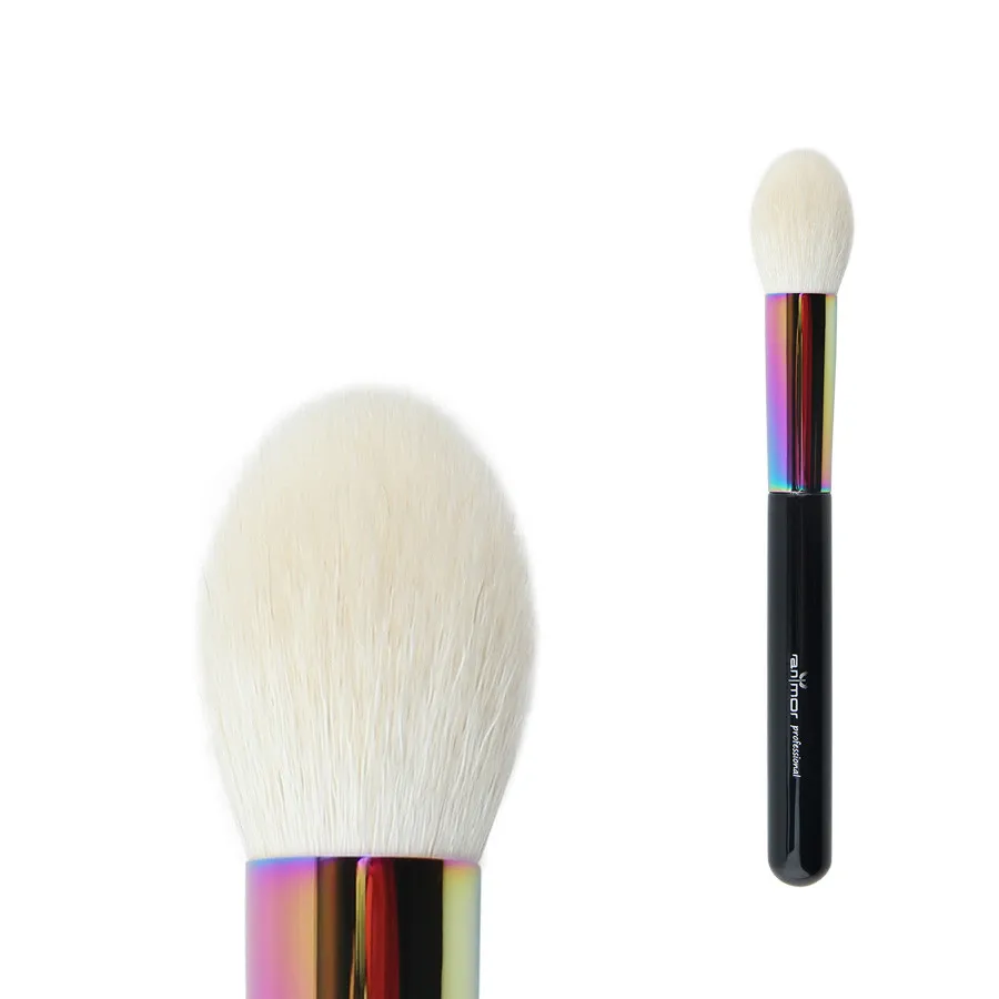 ANMOR 1Pcs High Quality Wooden Handle Goat Hair Highlighting Face Makeup Brush