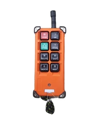 Factory customized IP65 radio wireless crane remote control double speed keys button hoists lifting control