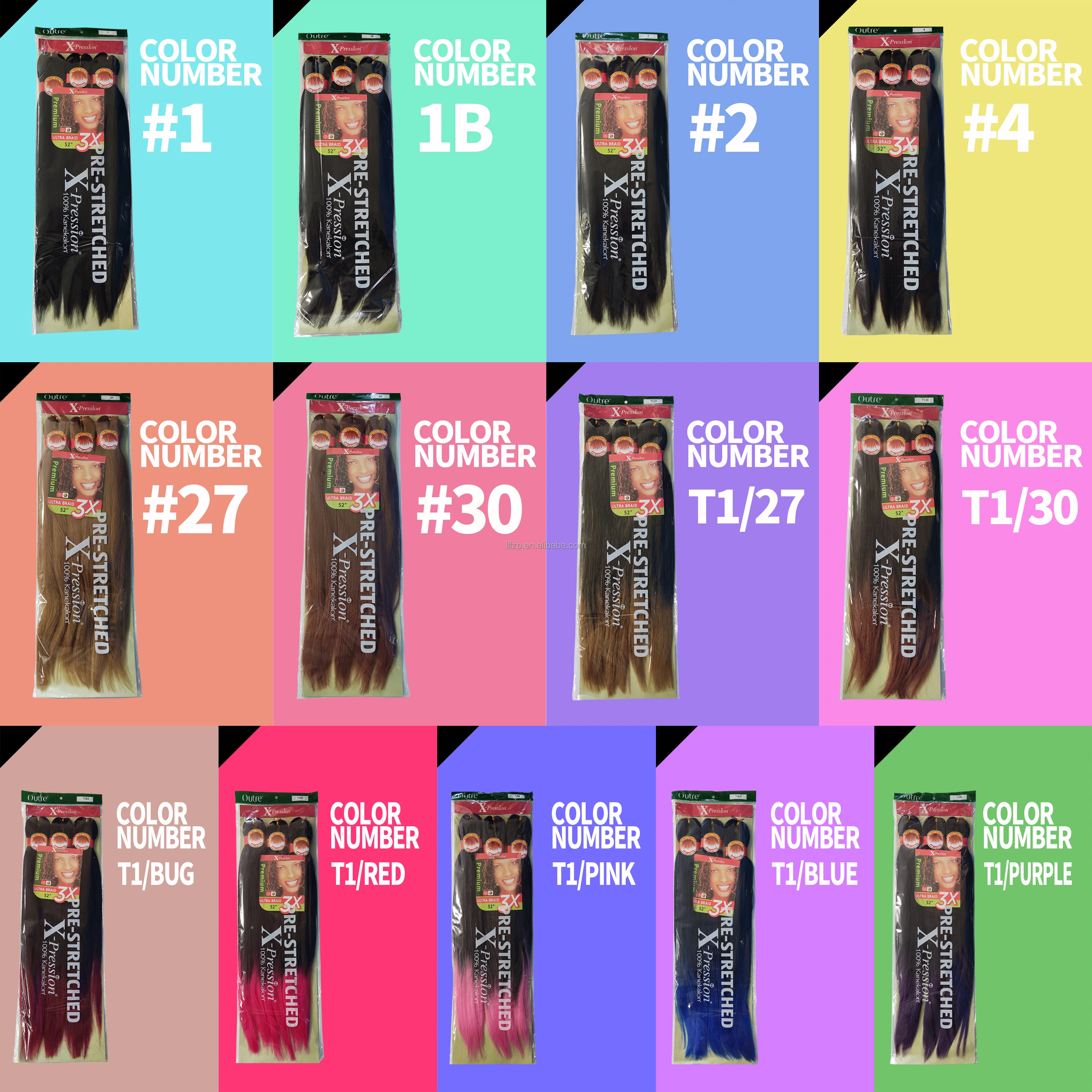 Wholesale Pre Stretch Braiding Hair Extension Synthetic Yaki Ombre Pre Prestrech Hair Ez Braids Pre Stretched Braiding Hair