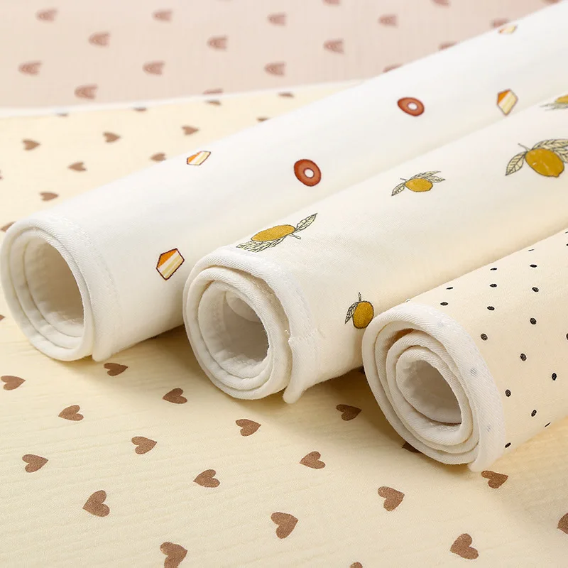 Lokeystar Printed Waterproof Baby Diaper Changing Pads Reusable Muslin Cotton Baby Changing Mat Covers