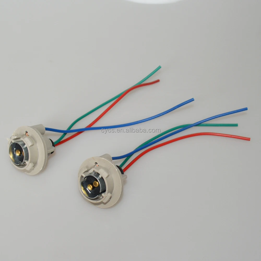1157 BAY15D Good Quality Car Lamp Holder BAY15D Light Bulb Extension Socket Connector
