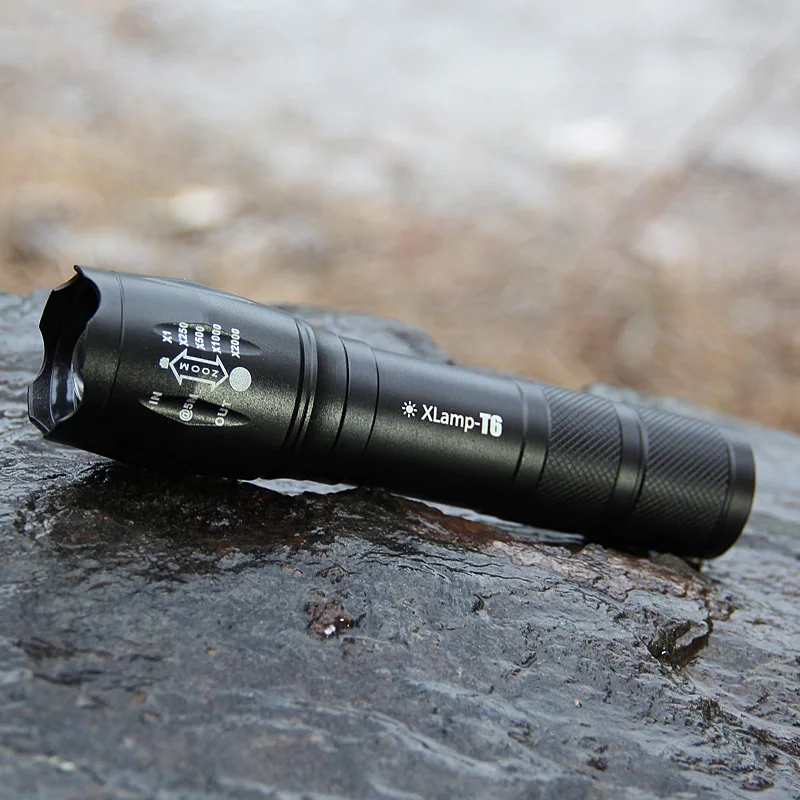 
Waterproof aluminium led torch light usb tactical 18650 rechargeable flashlight powerful torch T6 led zoom flashlight 