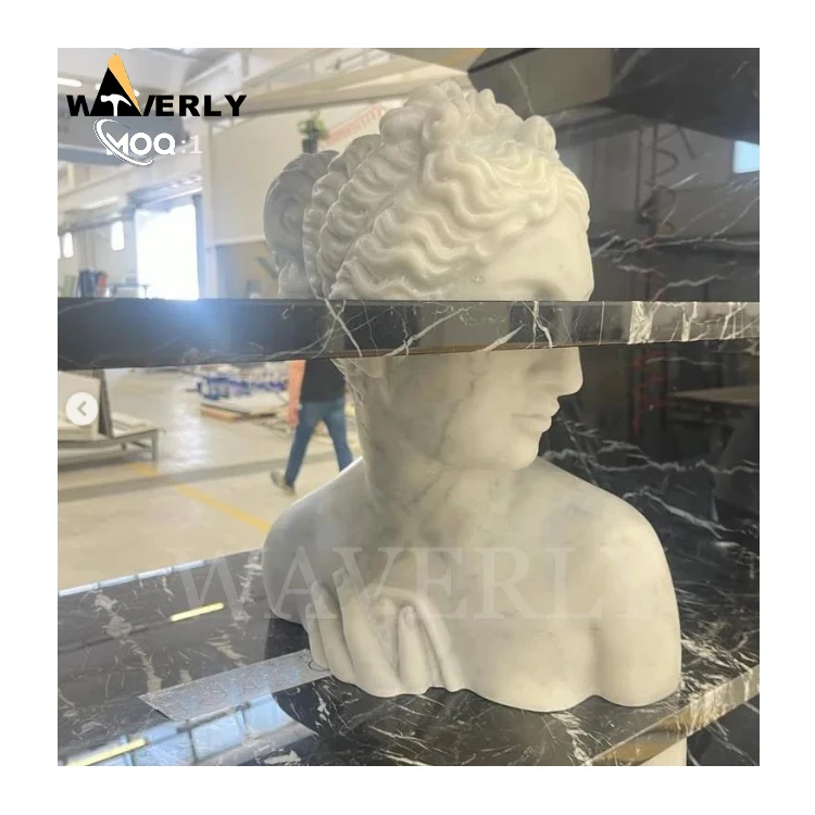 Custom Design Art Interior Decoration Stone Figure Statue Hand Carved Outdoor Garden Greek Marble Lady Abstract Sculpture