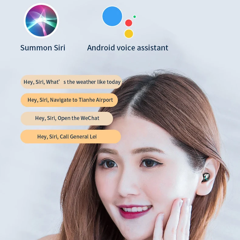 F9 Earphone 9D Hifi Stereo LED Display Waterproof In Ear Headphone BT 5.0 TWS F9 Wireless Earbuds