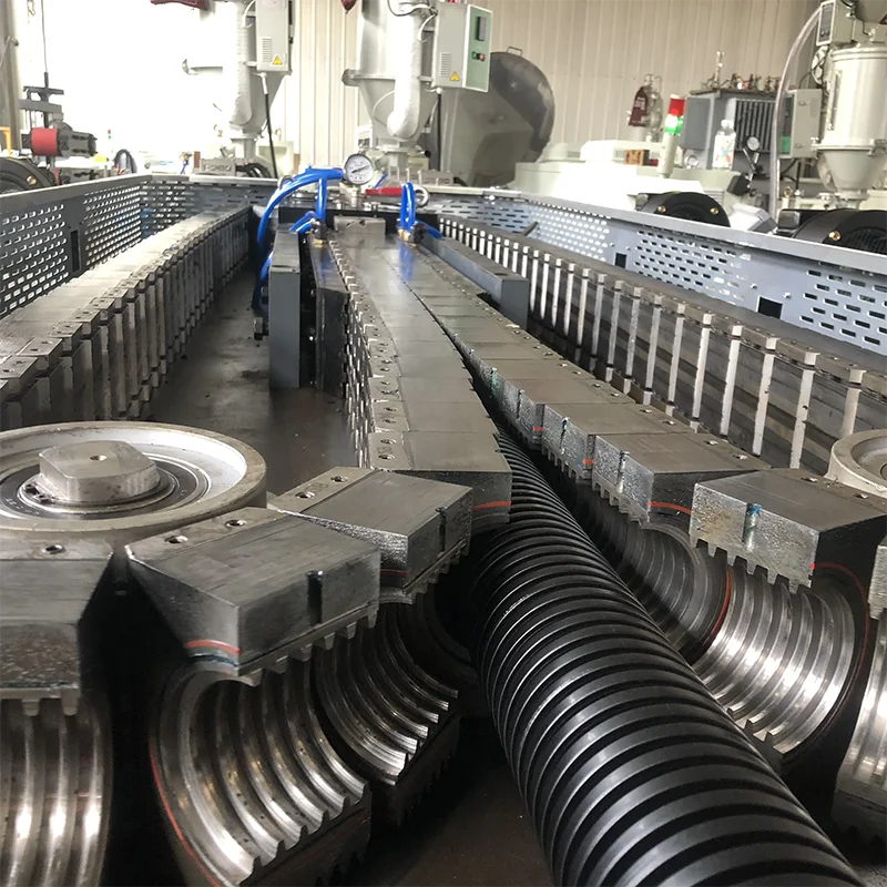 Manufacturer Automatically 2inch PP PE Corrugated Cable Protection Drainage Single Wall Pipe Extruder Machine