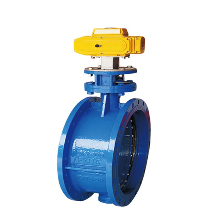 DN50~DN300 Electric Actuator Flange Butterfly Valve for Water Butterfly Valve DN80 Flange Connection Price