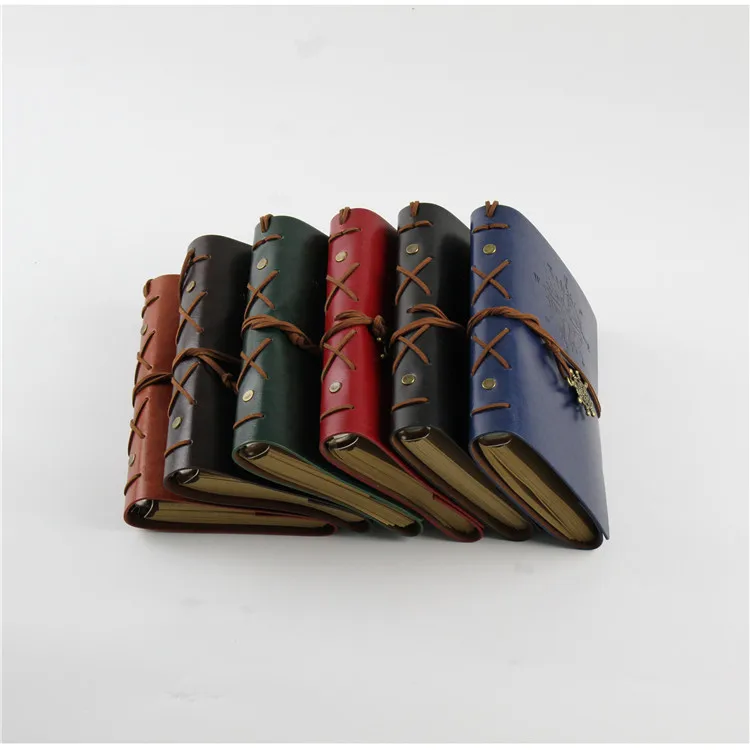 New style Vintage Pirate Anchors Notebook Leather Diary Notepad Loose