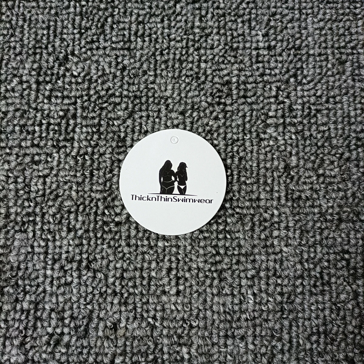  custom circle tags clothing gold foil thread for hang