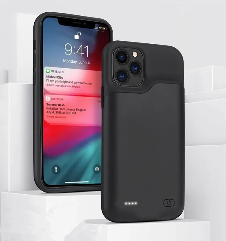  Мягкий чехол из ТПУ с резервным аккумулятором для iphone 12 Pro