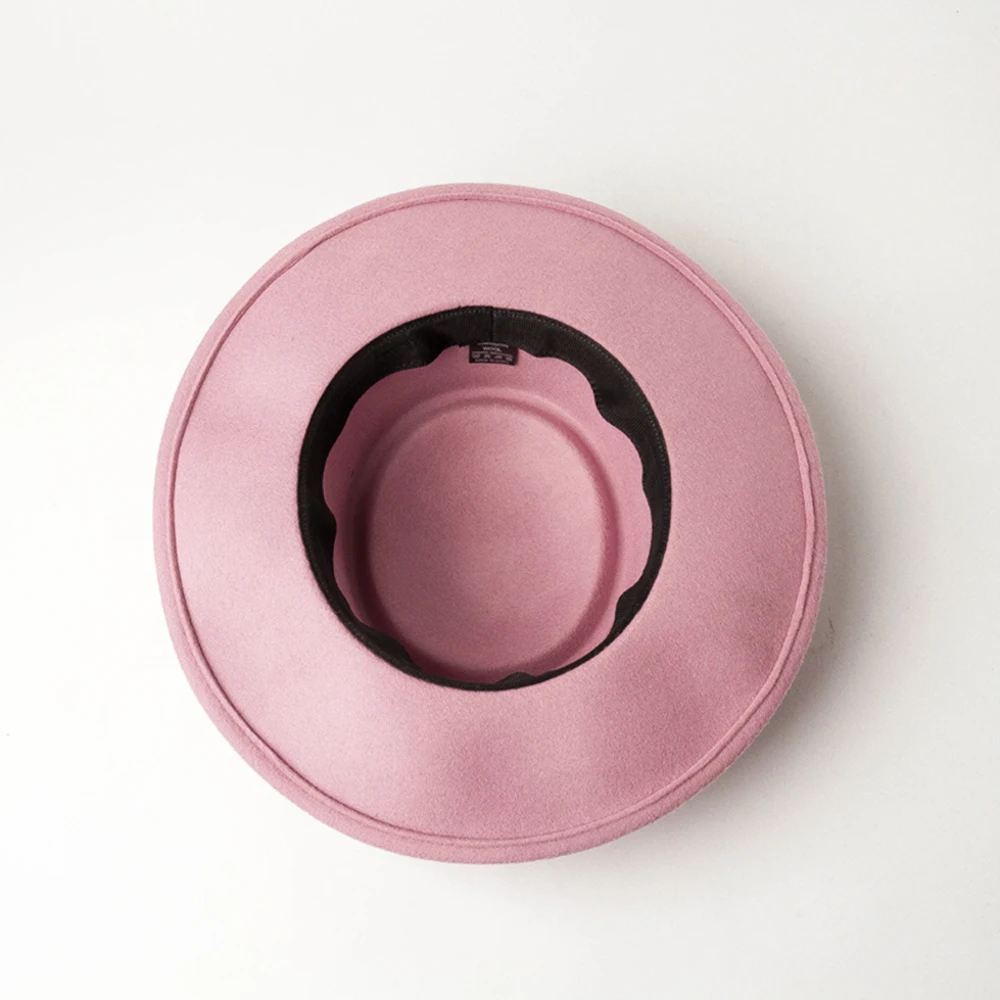 Custom Chapeau Mujeres Sombreros Fieltro Adults Wholesale Wool Wide Brim Ladies Women Felt Panama Fedora
