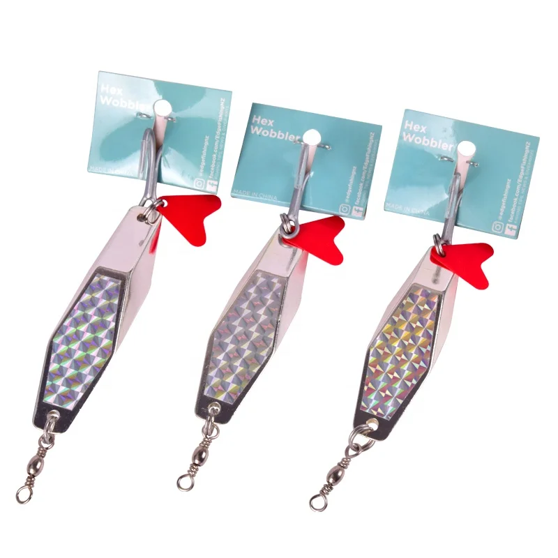 Sea Trolling Metal Fishing Lure Japan Fishing Spinner Spoon Lure Jig Copper Hex Spinner Bait Jigging Lure Fishing Accessories