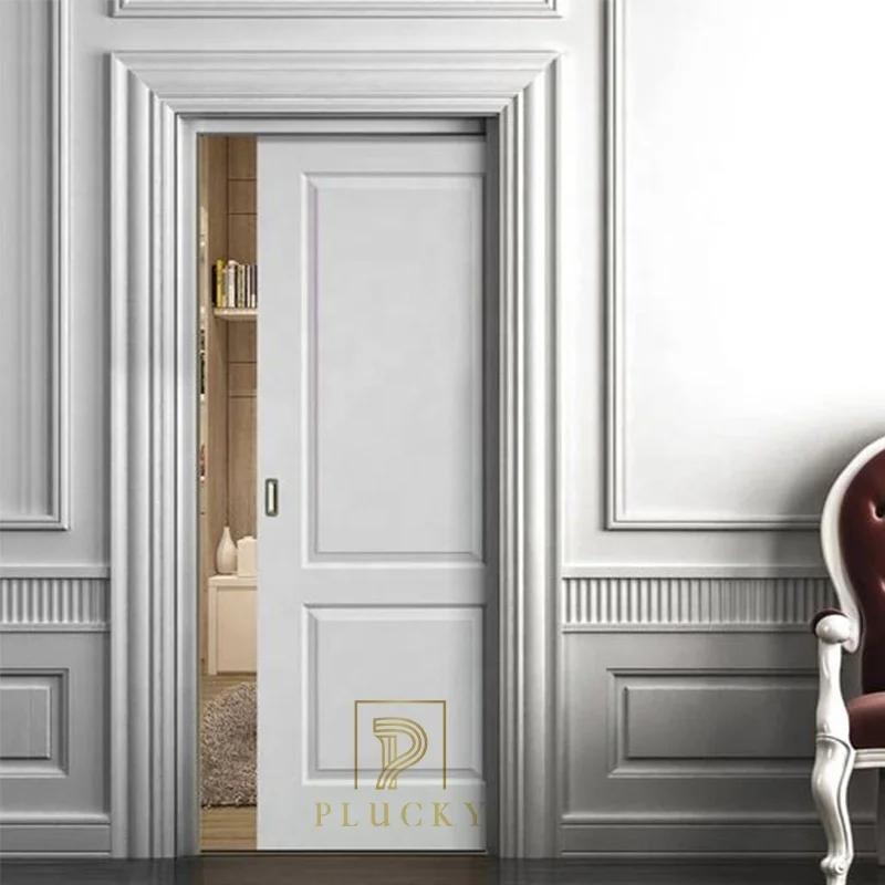 Temporary interior glass concealed sliding folding door