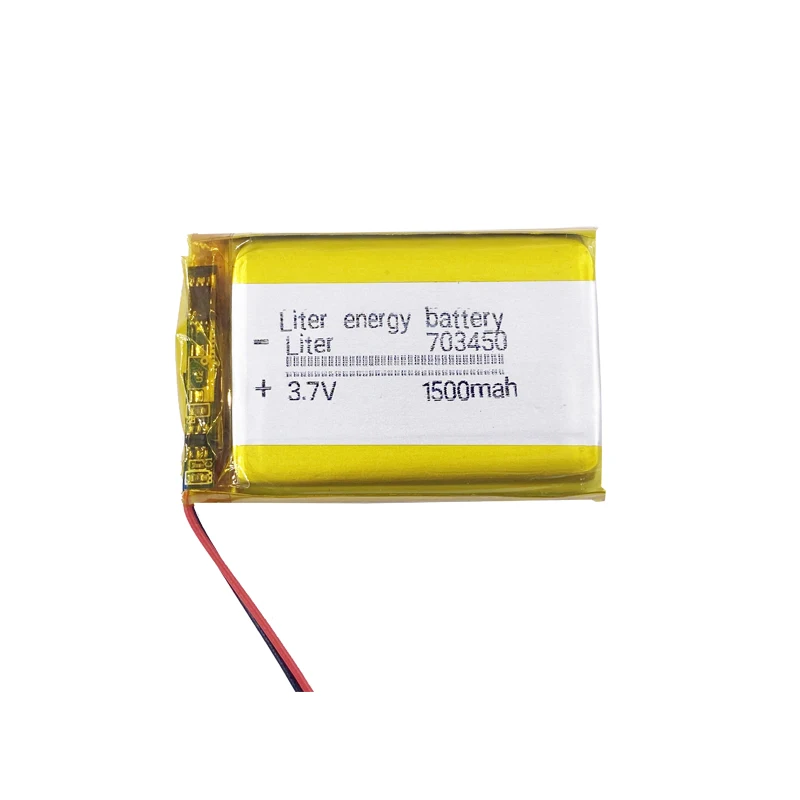 rechargeable li-polymer lipo lithium battery 3.7v 1500mah 703450 lithium battery for golf trolley