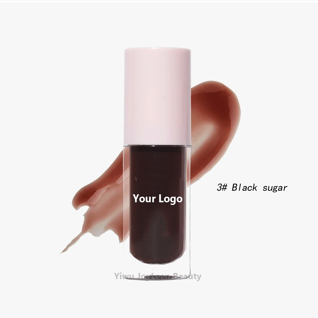 Black Lip oil wholesale bulk Lip Gloss Big Brush Fat vegan Organic Non Sticky Plump Lip Glow  private label lipstick lipgloss