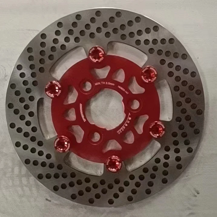 220mm/260mm Aluminum+Stainless Steel Motorcycle Floating Brake Discs Rotor Brake Disc Plate for Motorcycle