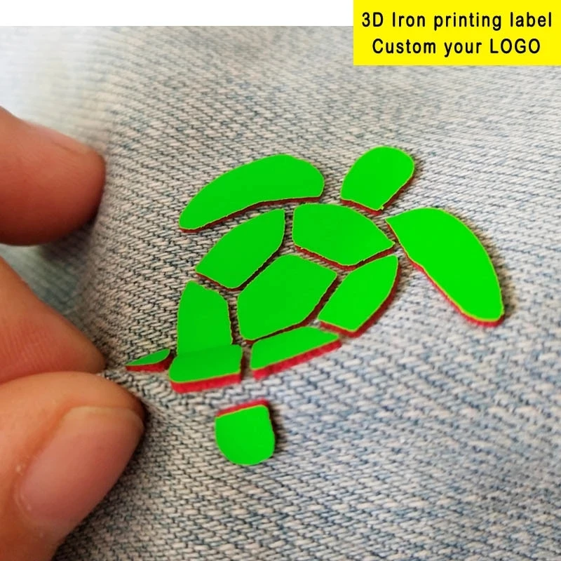 High Quality Custom 3d silicone Heat Transfer Brand Logo Design Label Sticker