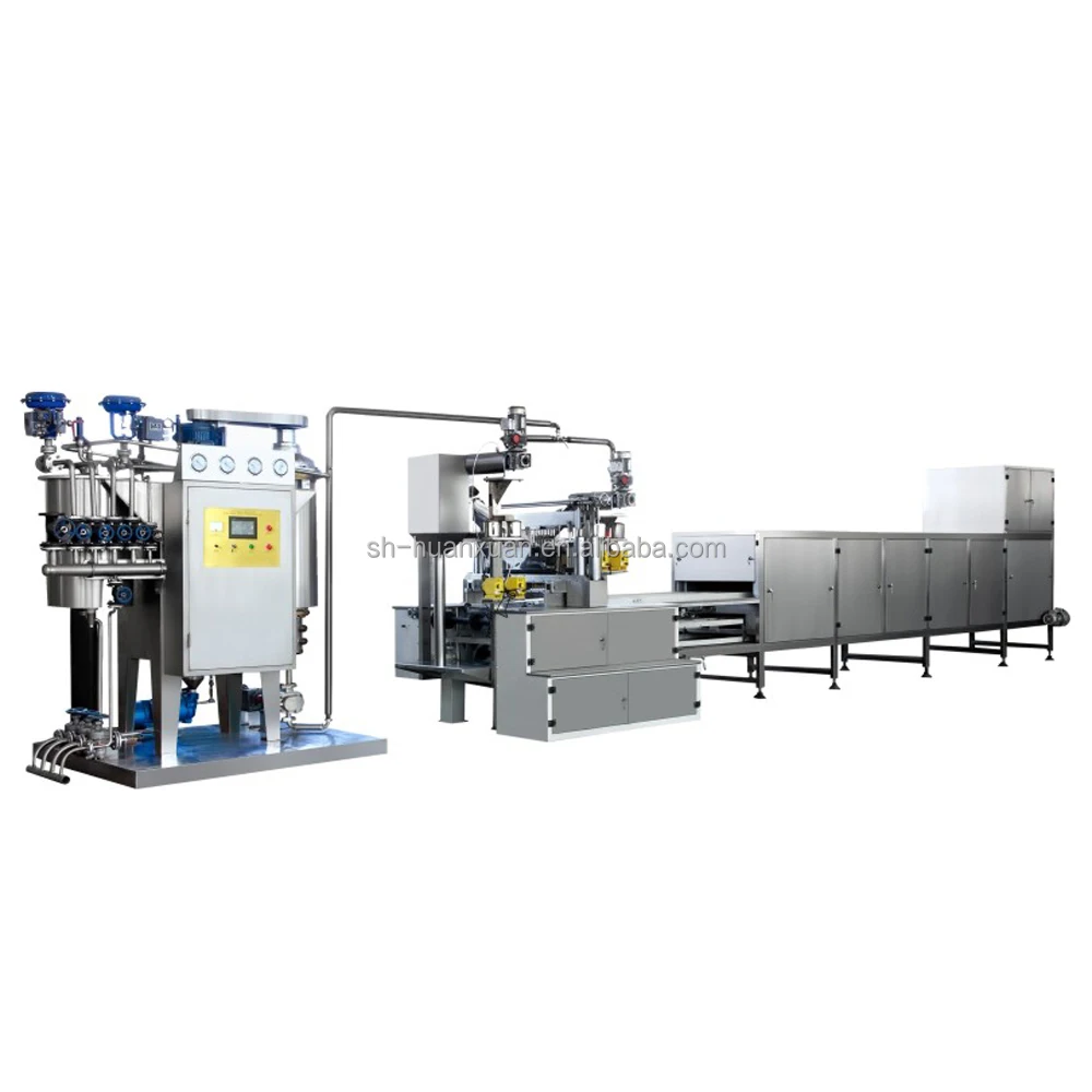 HX-300 munti flavor jelly gummy candy bean making machine depositing production line candy machine apple cider vinegar gummy