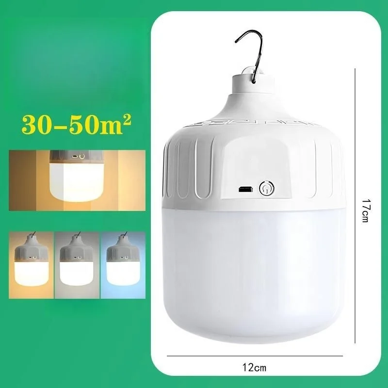 Outdoor Hanging Portable Bulb Emergency Tent Led Lamp Rechargeable Camping Lights