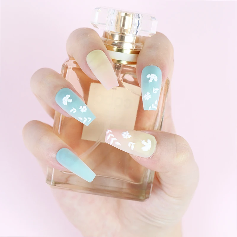 The Factory Wholesale High Quality  New Fashion 3D Style Full Cover  Long Ballet Artificial Nails