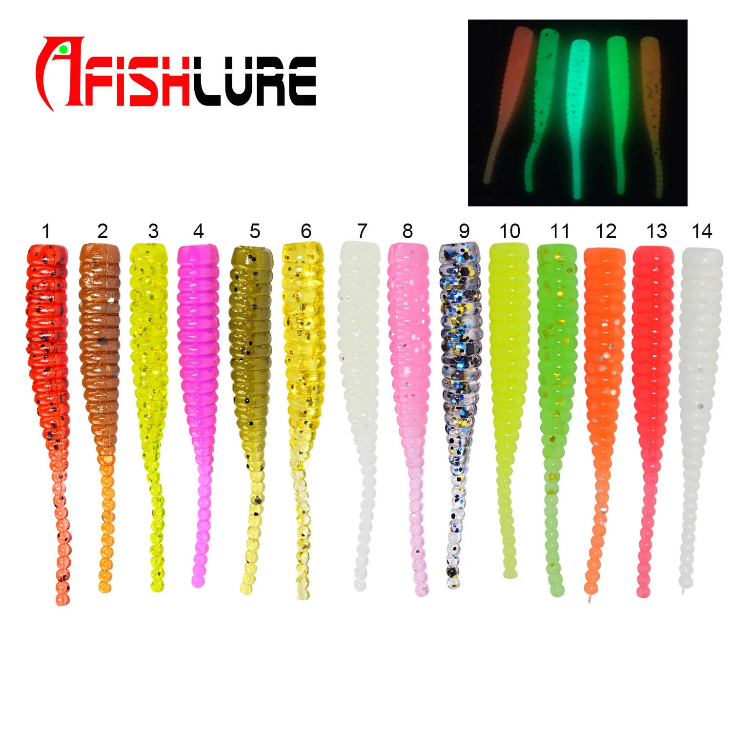 15pcs rooting soft PVC lure hot sale+4pcs lead head fishing hook fish sets soft bait kits