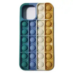 Fidget Toys Push It Bubble Relive Stress Phone Case for Iphone 6 7 8 Plus X XR XS Max 11 12 Pro Max Cute Bear Silicone Cover