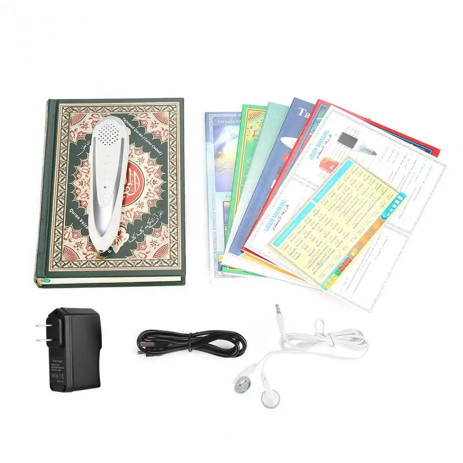 
OEM ODM Digital Reaedind pen Quran Pen Reader Prayer Holy Quran Book Read 8GB reading pen with earphone for Islamic Muslim 
