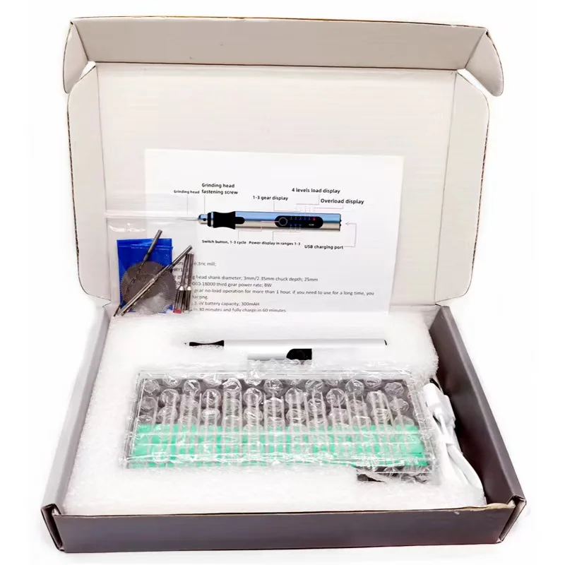 38 в 1 Мини-шлифовальный станок Встроенная батарея для зарядки резьба ручка буровая установка резки полировальные шлифовальный гравировки шлифовальные 3-скоростной електричюеского