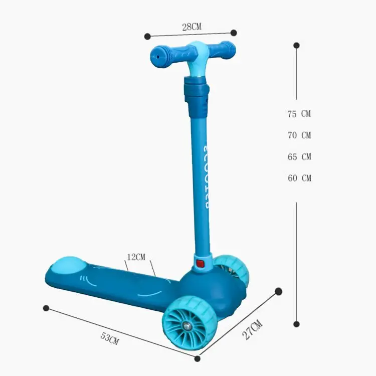 New Design 3 Wheel Scooter Removable Kids Scooter With Led Light Up