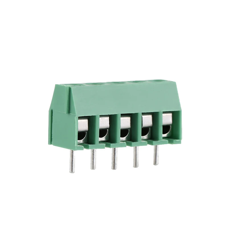 3.5mm Pitch Screw Terminal Connector 2 Pin 3 Pin Straight Copper Green PCB Terminal Blocks