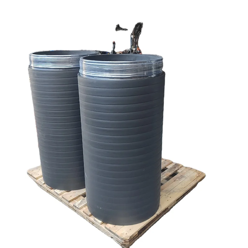 Hdpe double SN8 600 мм Настенная гофрированная дренажная труба 200 Двухстенная
