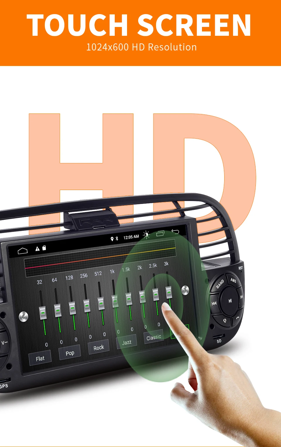 In Stock Android 11 Quad Core Car Dvd media Player FOR FIAT 500 Radio GPS DPS WIFI 3G Steering wheel Control