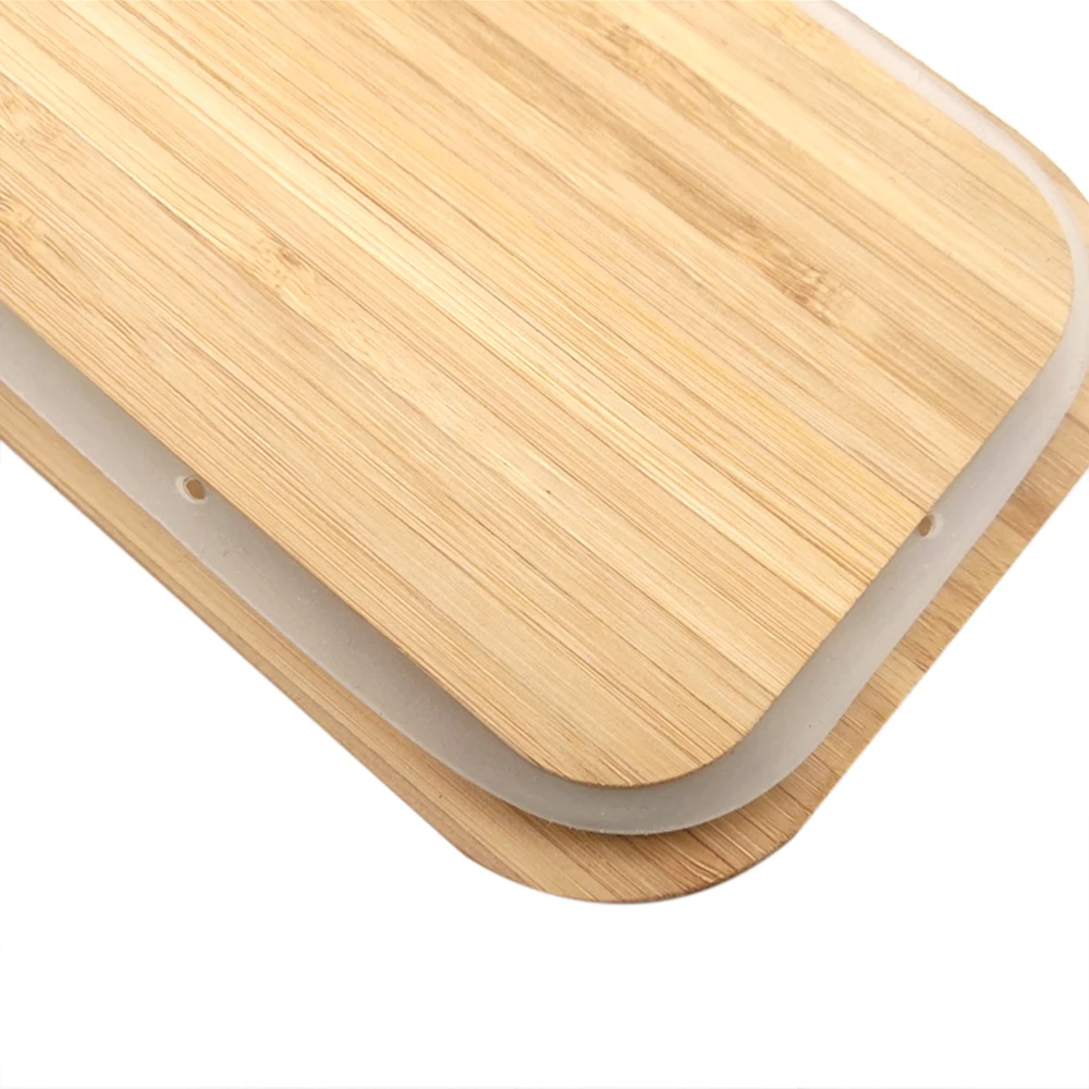 Oven Safe Glass Food Container With Bamboo Lid Meal Prep Glass Food Container  Set With Bamboo Lid