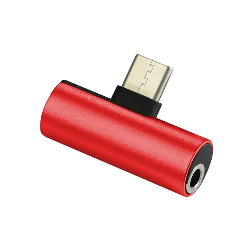 Новый практичный адаптер USB типа C 5 В/9 В/12 В 2 в 1 для зарядки и одновременного прослушивания