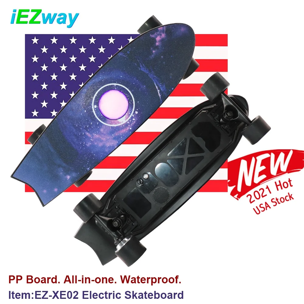 
2021 US Warehouse All-in-one Waterproof 4 Wheels Fish Board Electric Skateboard Skate Board Electric 