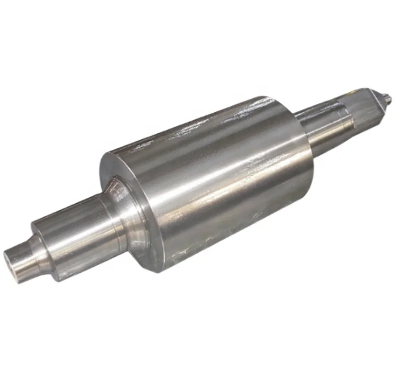 steel forging gear shaft for steel milling  station with high precision machining